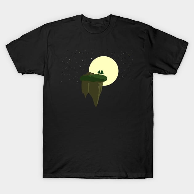 Moonlit Trees T-Shirt by RyanJGillDesigns